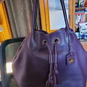 Dooney & Bourke Purple Leather Handbag